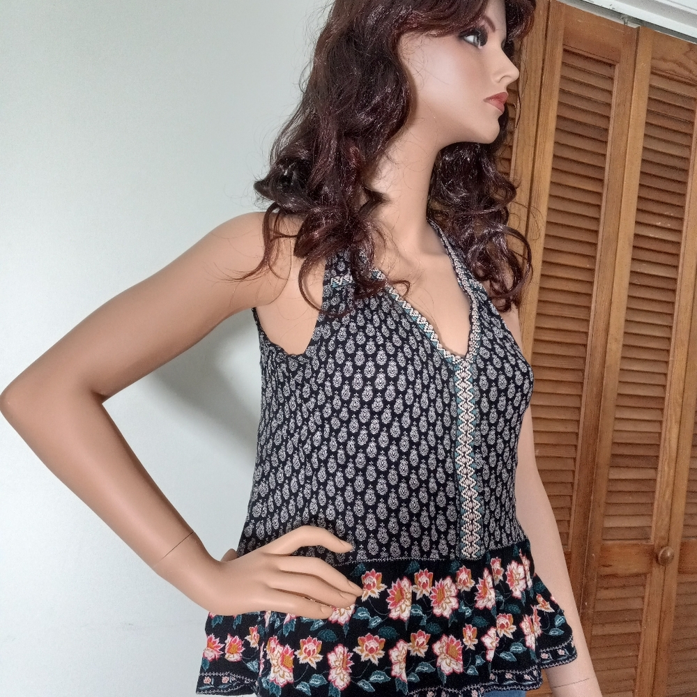 Patrons Of Peace Multicolor Floral Blouse Bohemian